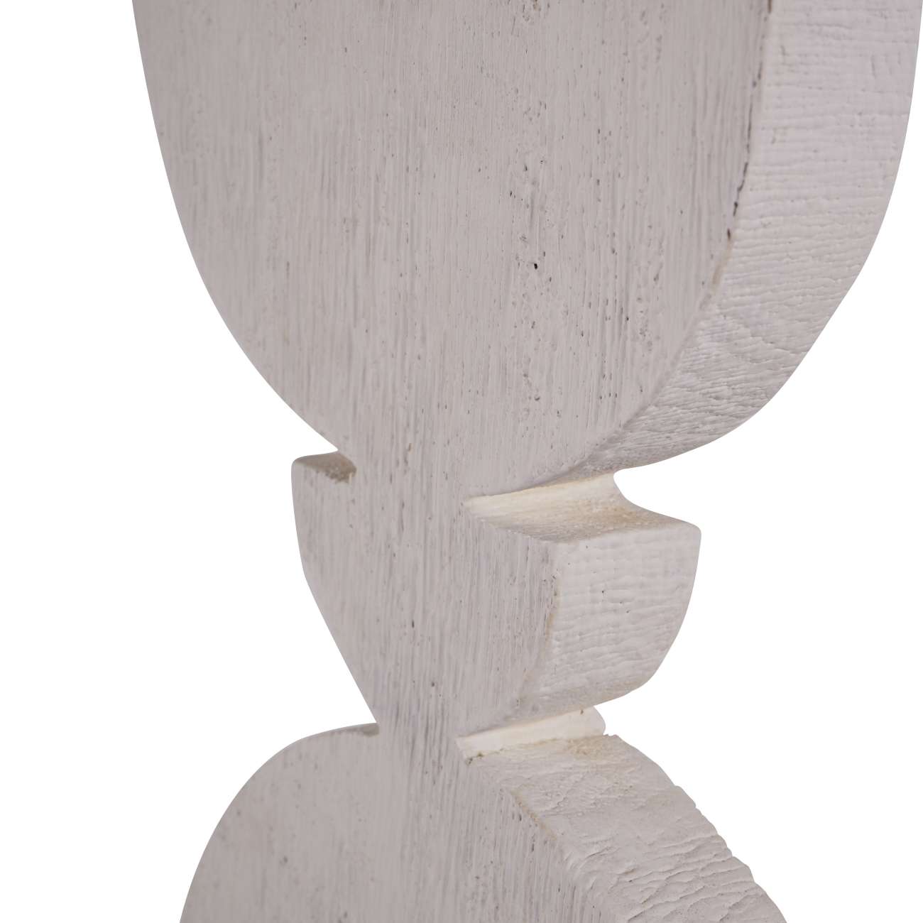 Totem White Mango Wood Sculpture Small